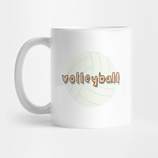 Volleyball over a volleyball Mug